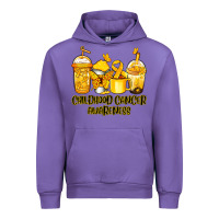 Tulip Childhood Cancer Awareness coffee cups Urban Hoodie - NancyCooperArtShop