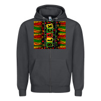 Smoke black license letters Zipper Hoodie - Zillion Design Studio