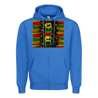 True Royal black license letters Zipper Hoodie - Zillion Design Studio