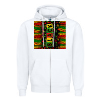 White black license letters Zipper Hoodie - Zillion Design Studio