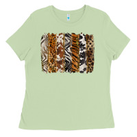Matcha western animal patterns brushstoke Ladies Tee - BarkalooDesign