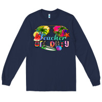 Navy teacher off duty Long Sleeve Tee - Zillion Design Studio