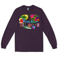 Plum teacher off duty Long Sleeve Tee - Zillion Design Studio