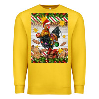 Lemon Christmas rooster Premium Sweatshirt - Artiststas