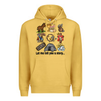 Antique Gold let me tell you a story Premium Hoodie - MaliasSmallBusiness