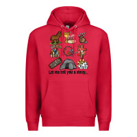 Cardinal let me tell you a story Premium Hoodie - MaliasSmallBusiness
