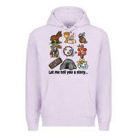 Lilac let me tell you a story Premium Hoodie - MaliasSmallBusiness