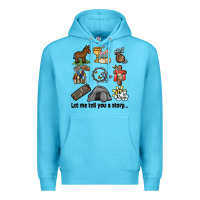 Ocean Blue let me tell you a story Premium Hoodie - MaliasSmallBusiness