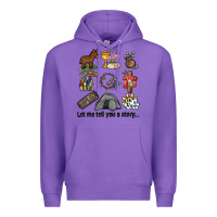 Purple let me tell you a story Premium Hoodie - MaliasSmallBusiness