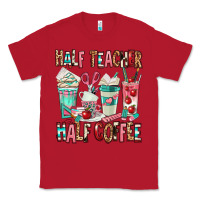 Red half teacher half coffee Classic Tee - texasbilliewilder
