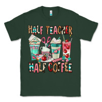 Sports Green half teacher half coffee Classic Tee - texasbilliewilder