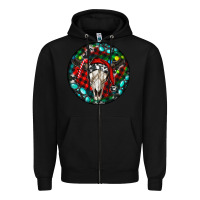 Black Christmas skull Zipper Hoodie - RanaPortraitStore
