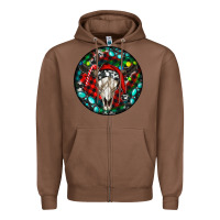 Chestnut Christmas skull Zipper Hoodie - RanaPortraitStore