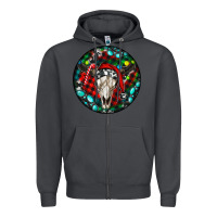 Smoke Christmas skull Zipper Hoodie - RanaPortraitStore
