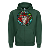 Sports Green Christmas skull Zipper Hoodie - RanaPortraitStore