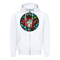 White Christmas skull Zipper Hoodie - RanaPortraitStore