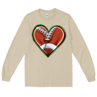 Mushroom football heart Long Sleeve Tee - texasbilliewilder