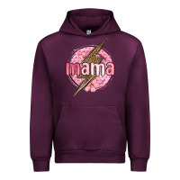 Mauve Wine mama lightning bolt valentine s day Urban Hoodie - MaliasSmallBusiness
