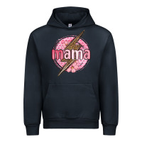 Navy mama lightning bolt valentine s day Urban Hoodie - MaliasSmallBusiness