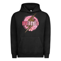 Pigment Black mama lightning bolt valentine s day Urban Hoodie - MaliasSmallBusiness