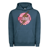 Pigment Midnight Navy mama lightning bolt valentine s day Urban Hoodie - MaliasSmallBusiness