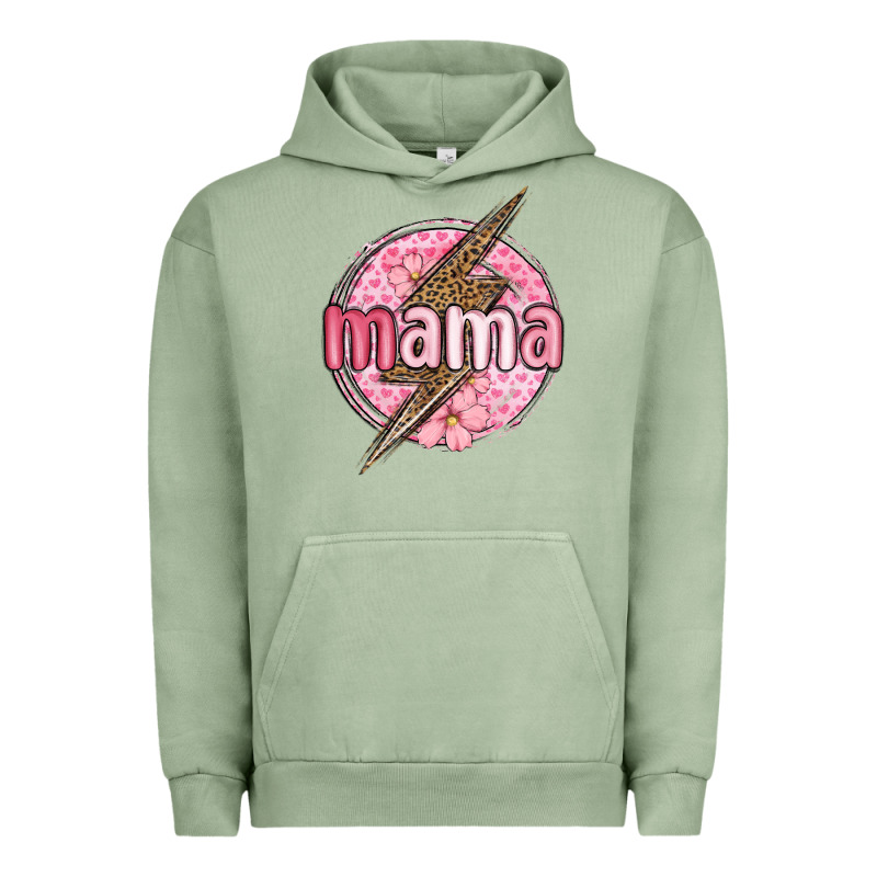 Mama Lightning Bolt Valentine S Day Urban Hoodie by MaliasSmallBusiness | Teevron