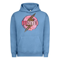 Pigment Pebble Blue mama lightning bolt valentine s day Urban Hoodie - MaliasSmallBusiness