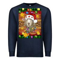 Navy Christmas sheep air freshener Premium Sweatshirt - Artiststas