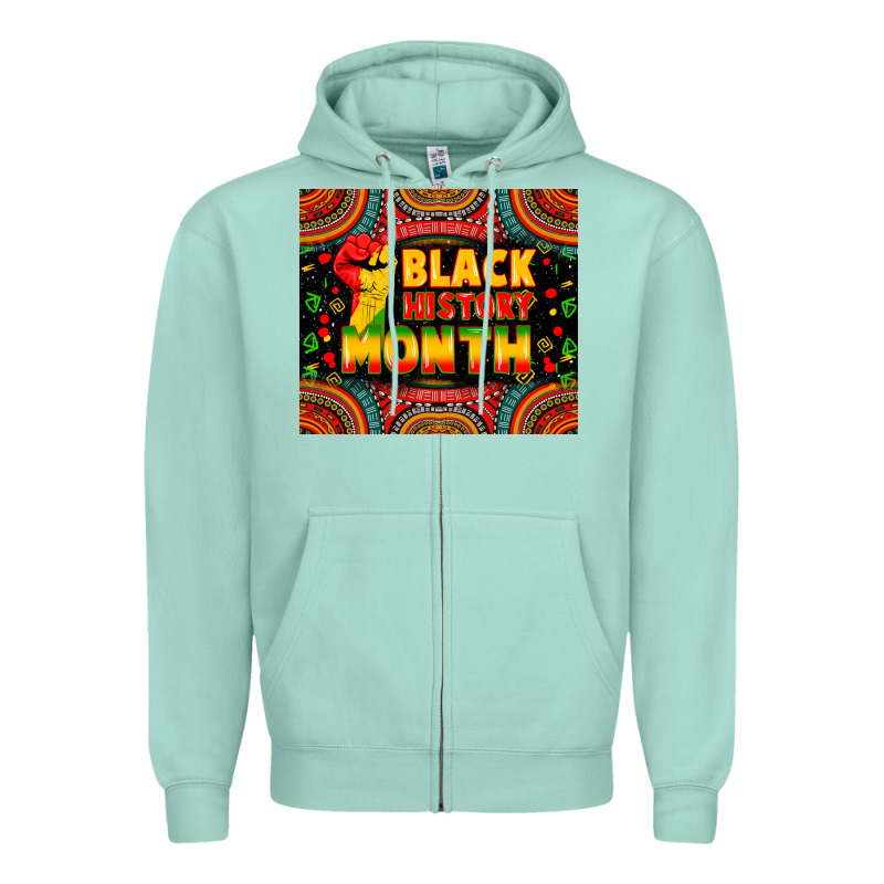 Black History Month Zipper Hoodie by Zillion Design Studio | Teevron