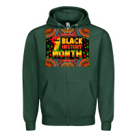 Sports Green black history month Zipper Hoodie - Zillion Design Studio