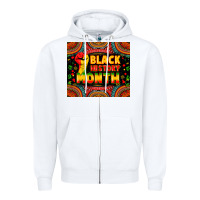White black history month Zipper Hoodie - Zillion Design Studio