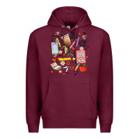 Burgundy can't talk right now doing teacher stuff Premium Hoodie - MaliasSmallBusiness
