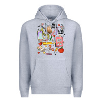 Heather Grey can't talk right now doing teacher stuff Premium Hoodie - MaliasSmallBusiness