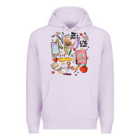 Lilac can't talk right now doing teacher stuff Premium Hoodie - MaliasSmallBusiness