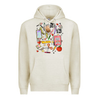 Oatmeal Heather can't talk right now doing teacher stuff Premium Hoodie - MaliasSmallBusiness