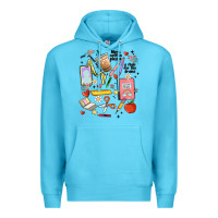 Ocean Blue can't talk right now doing teacher stuff Premium Hoodie - MaliasSmallBusiness