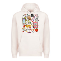 Pale Pink can't talk right now doing teacher stuff Premium Hoodie - MaliasSmallBusiness