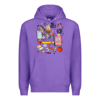 Purple can't talk right now doing teacher stuff Premium Hoodie - MaliasSmallBusiness