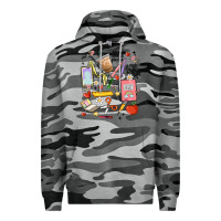 Slate Camo can't talk right now doing teacher stuff Premium Hoodie - MaliasSmallBusiness