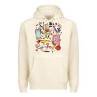 Tofu can't talk right now doing teacher stuff Premium Hoodie - MaliasSmallBusiness