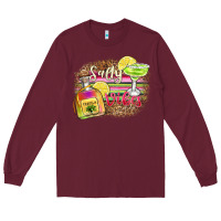 Burgundy salty vibes Long Sleeve Tee - Zillion Design Studio