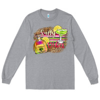 Heather Grey salty vibes Long Sleeve Tee - Zillion Design Studio