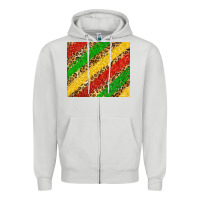 Dove Grey african colors leopard Zipper Hoodie - Zillion Design Studio