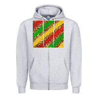 Heather Grey african colors leopard Zipper Hoodie - Zillion Design Studio