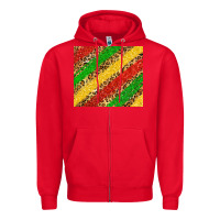 African Colors Leopard Zipper Hoodie | Teevron