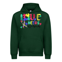 Forest Green love needs no words autism Urban Hoodie - MaliasSmallBusiness