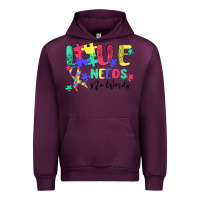 Mauve Wine love needs no words autism Urban Hoodie - MaliasSmallBusiness