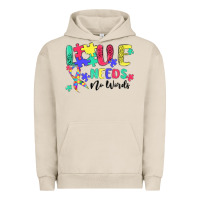 Pigment French Oak love needs no words autism Urban Hoodie - MaliasSmallBusiness