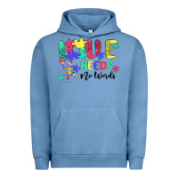 Pigment Pebble Blue love needs no words autism Urban Hoodie - MaliasSmallBusiness