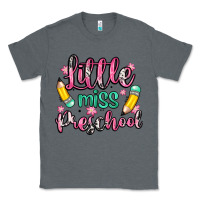 Charcoal Heather little miss preschool Classic Tee - Zillion Design Studio